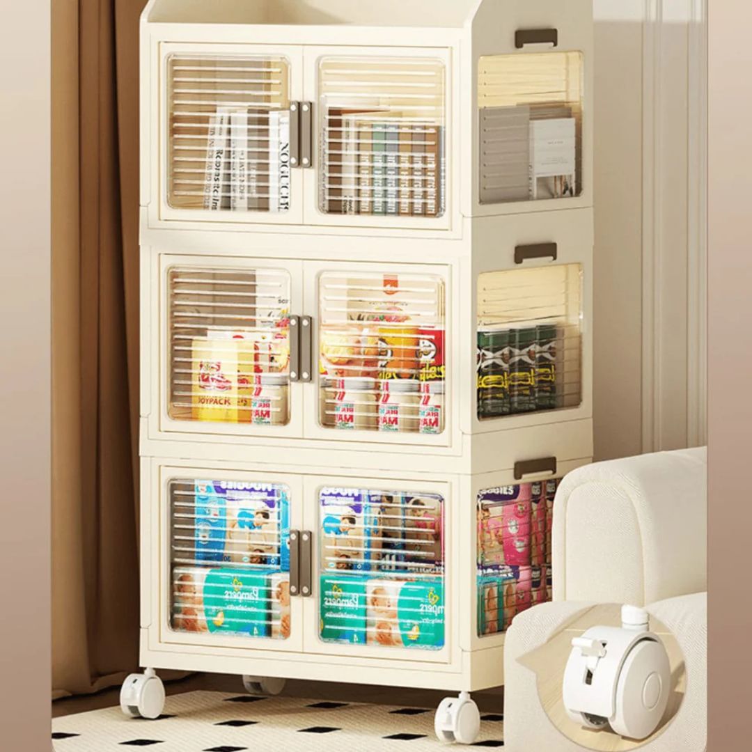 Home Multi-layer Storage Shelf Rack, Cabinet Organizer for Kitchen, Bedroom, Stackable Organizer Wardrobe