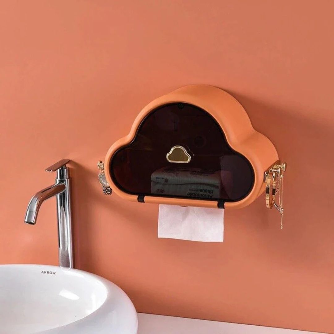 صندوق مناديل حائطي بتصميم سحابي إبداعي