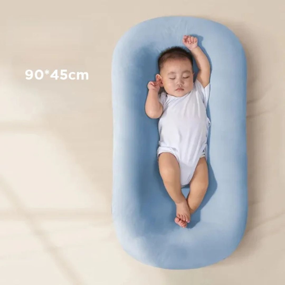 New Born Baby Infant Mattress Sleep Nest Baby Portable Baby Cushion Bed Detachable Washable Color: Sky Blue