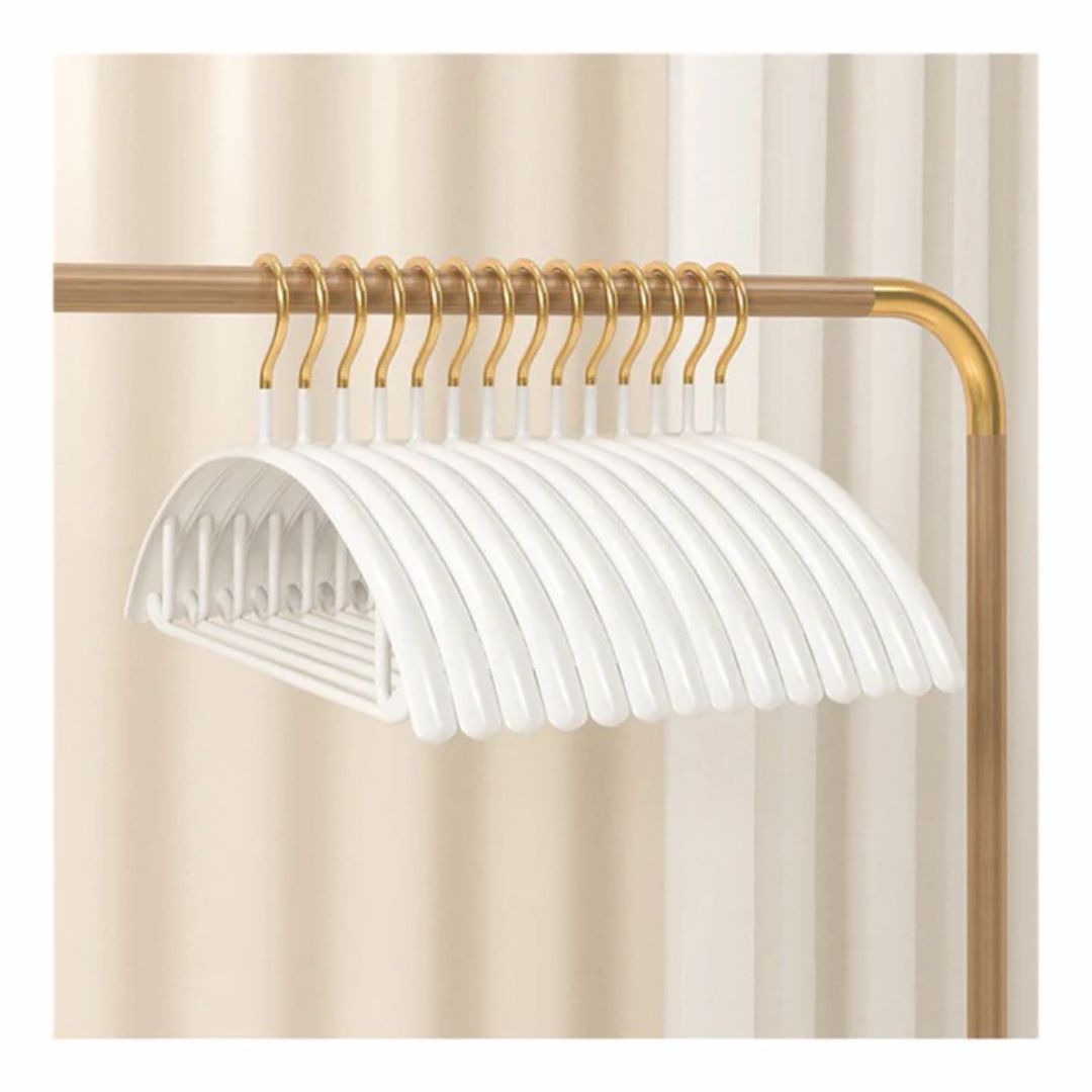 No Shoulder Bump Non-slip Traceless Clothes Hanger, Pack of 5