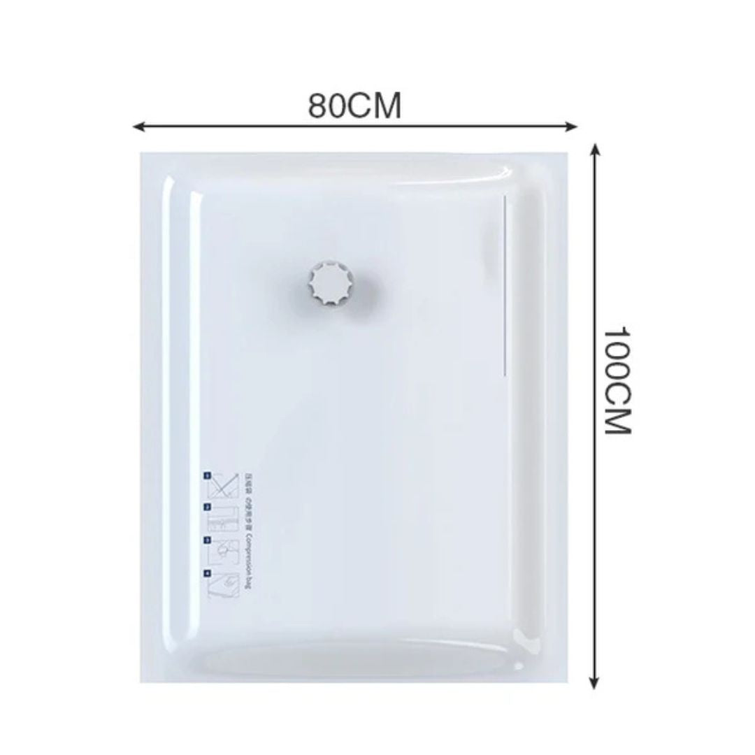 Space Saving Vacuum Seal Bags, Clothes Storage Compressed Reusable Organizer Bags