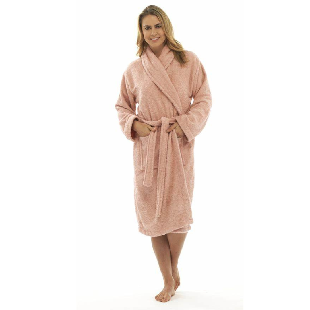 Luxurious 100% Cotton Long-Sleeve Bathrobe