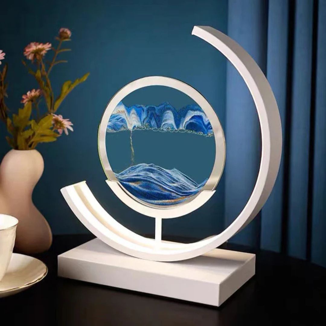 Creative Quicksand Table Lamp - 3D Moving Sand Art LED Night Light