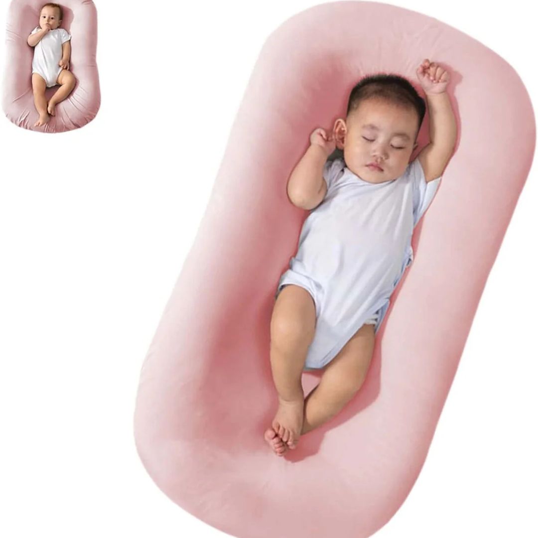 New Born Baby Infant Mattress Sleep Nest Baby Portable Baby Cushion Bed Detachable Washable Color: Sky Blue
