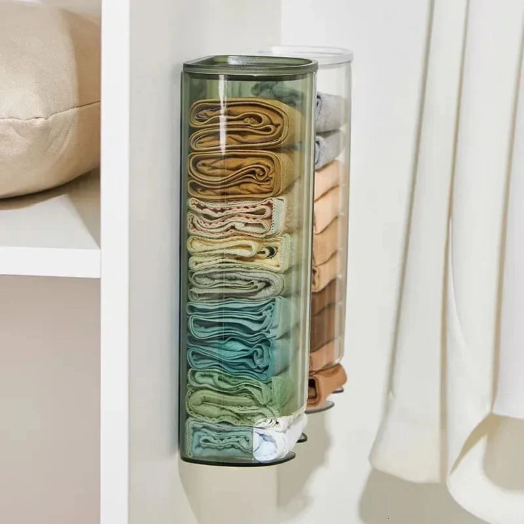 Wall-Mounted Undergarments Storage Box, Pull Out Storage Drawer Basket, Garbage Bag Organizer