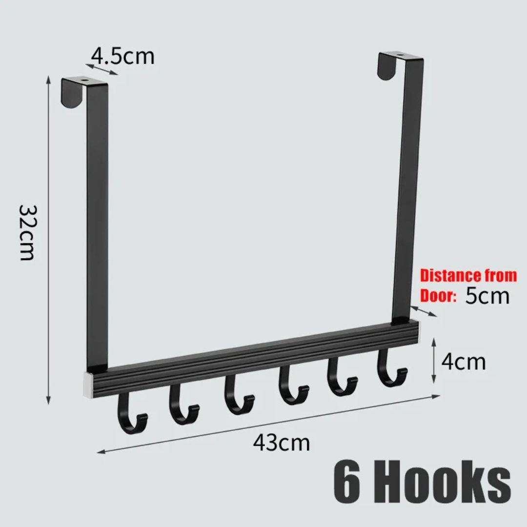 Back Door Hanger with Adjustable Hooks/No Drill