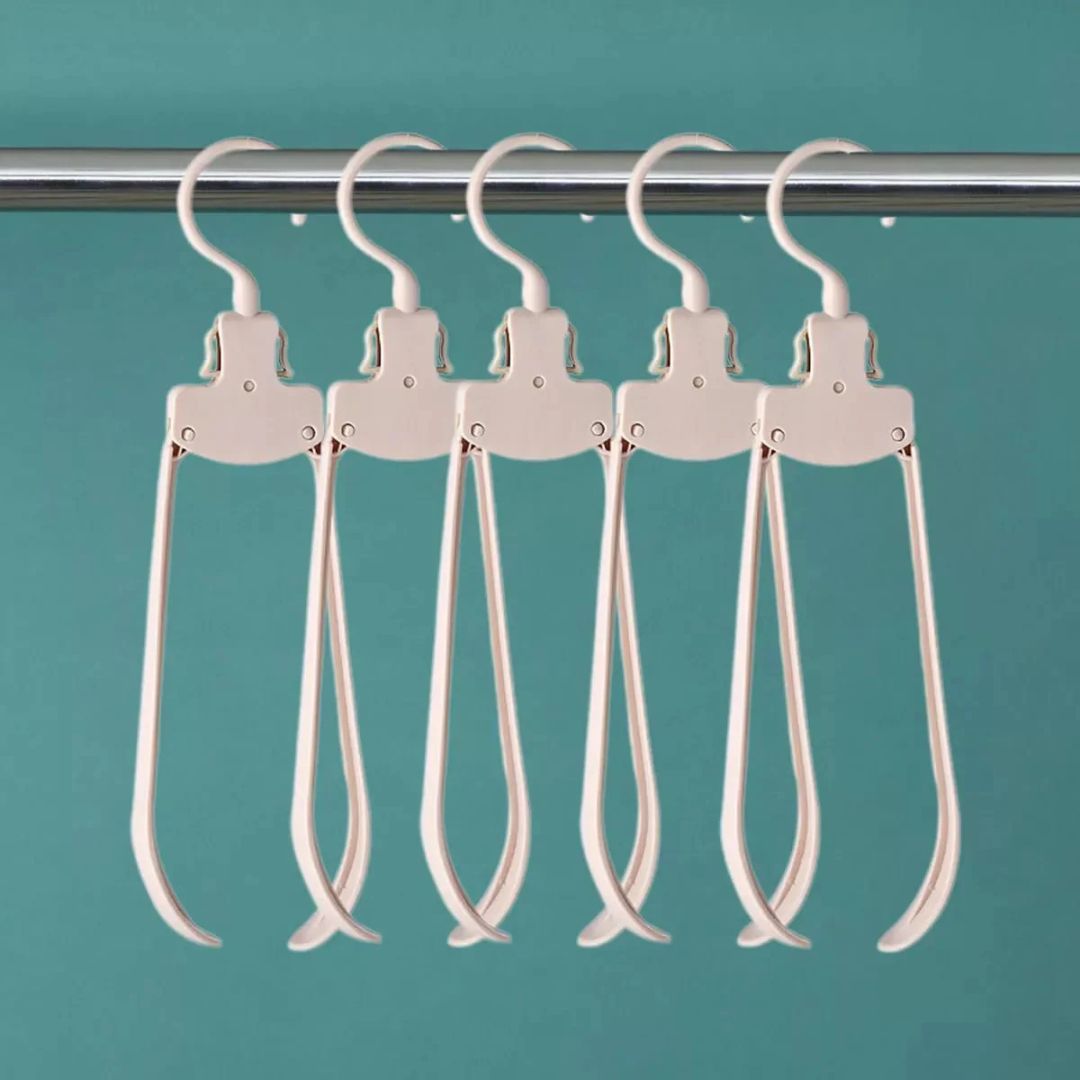 Foldable Travel Hangers, Portable Cloth Holders, Wide Shoulder Drying Rack for Home and Travel Use