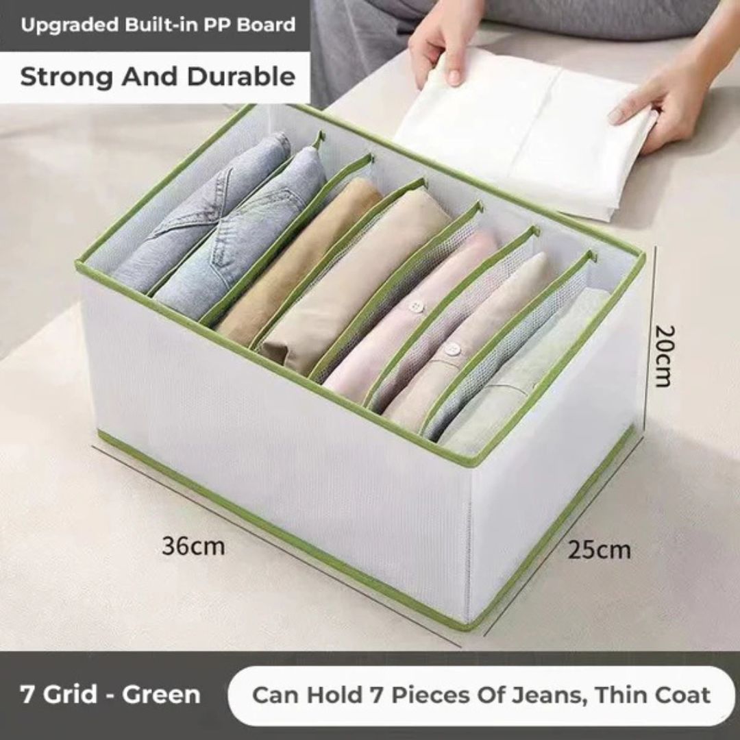 7 Grid Cloth Organizer Wardrobe Storage Box