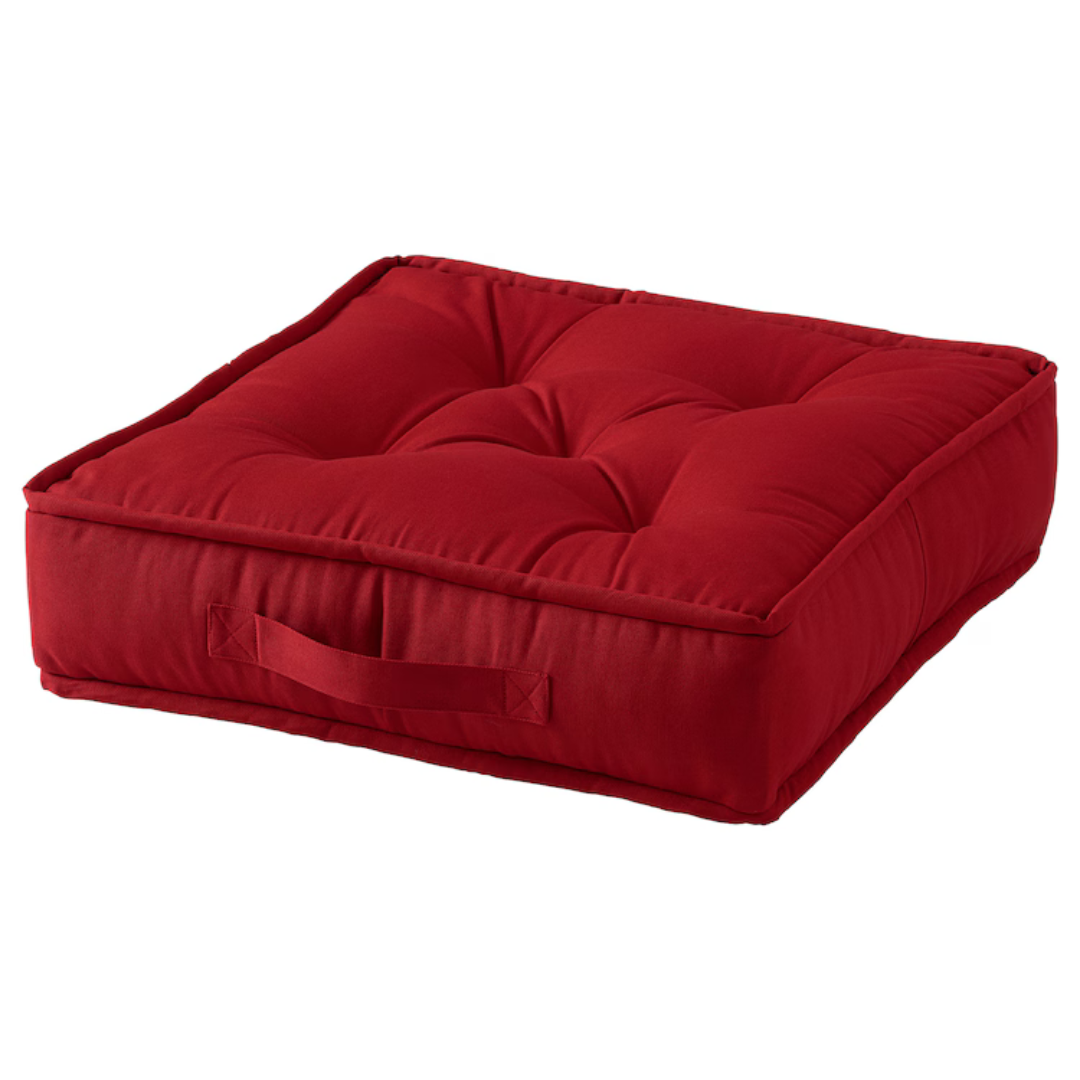Floor & Chair cushion, red, 45x45x10 cm
