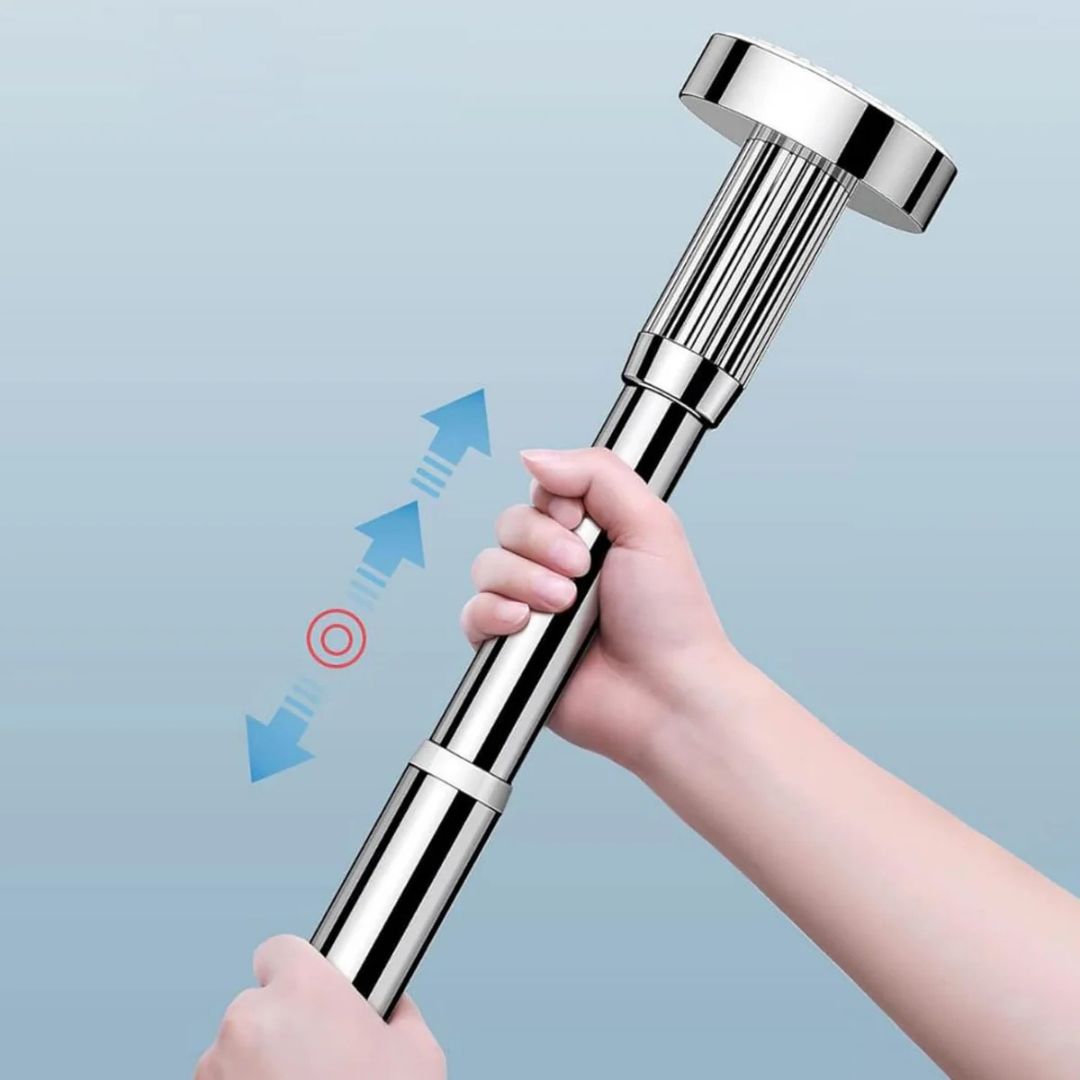 Wall Mounted Retractable Cloth Hanger Stand, Telescopic Cloth Drying Rod