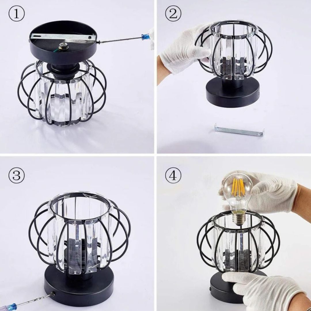 Modern Crystal LED Ceiling Lampshade, Mini Crystal chandelier Indoor Lighting
