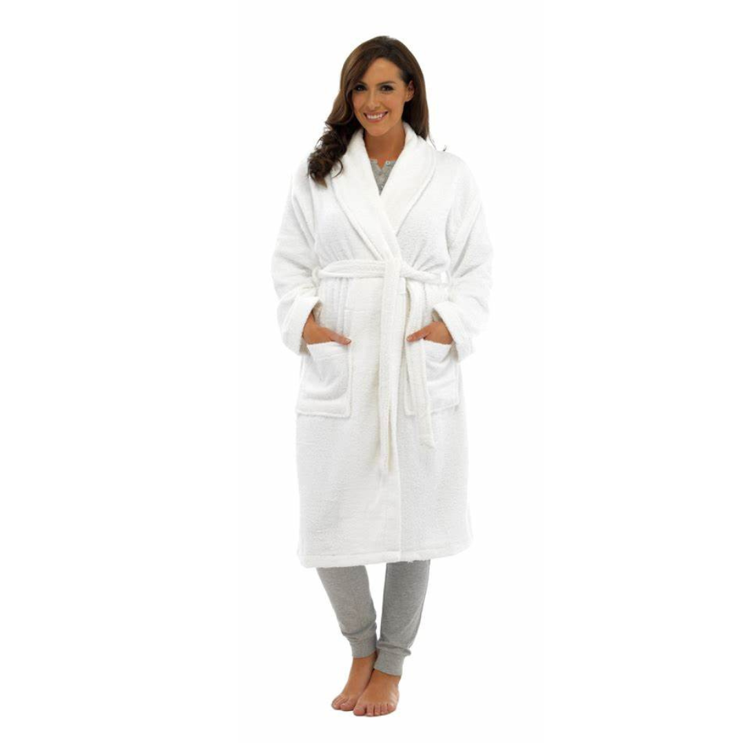 Luxurious 100% Cotton Long-Sleeve Bathrobe
