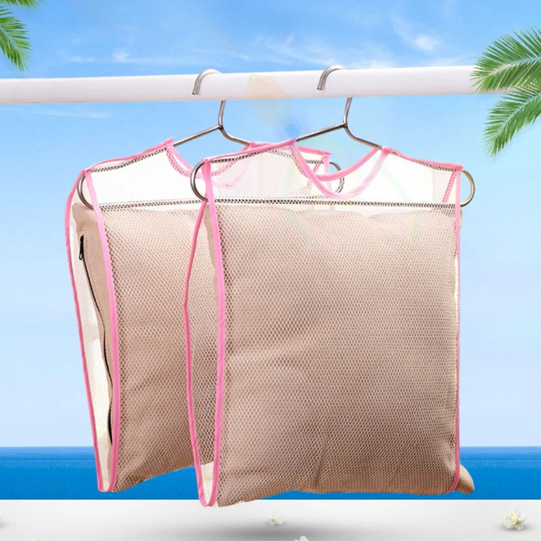 Toy and Pillow Drying Net - 4Pcs Foldable Breathable Mesh Bag
