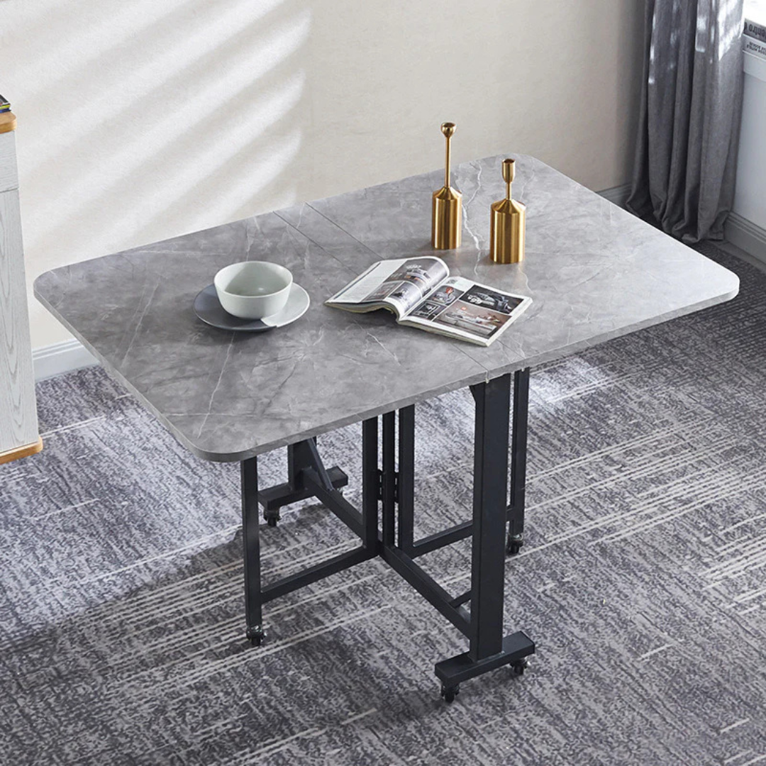 Multifunctional Folding Dining Table - Removable, Extendable, and Stylish Home Furniture