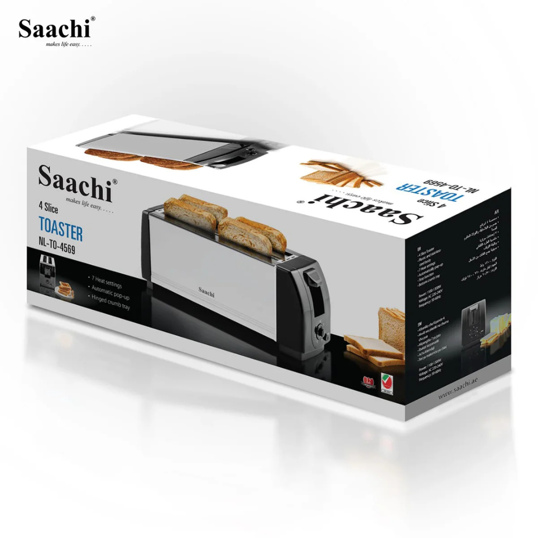 Saachi 4 Slice Bread Toaster NL-TO-4569