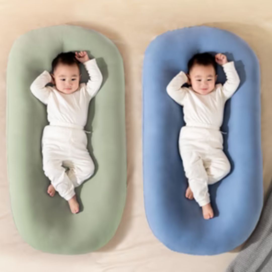 New Born Baby Infant Mattress Sleep Nest Baby Portable Baby Cushion Bed Detachable Washable Color: Sky Blue
