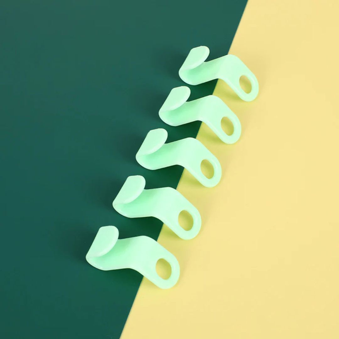 Clothes Hanger Connector Clips - Space-Saving Multi-Layer Closet Hooks 10 Pcs