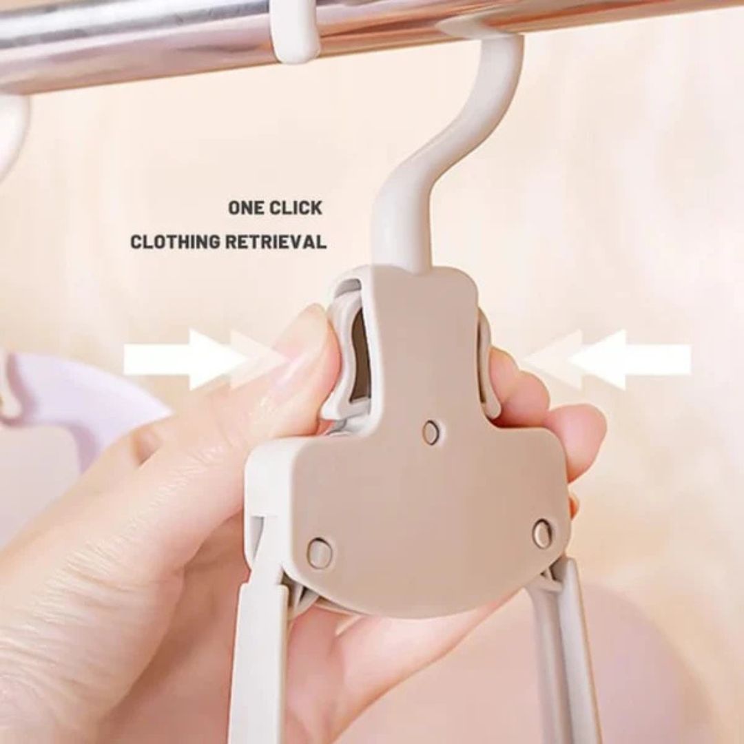 Foldable Travel Hangers, Portable Cloth Holders, Wide Shoulder Drying Rack for Home and Travel Use