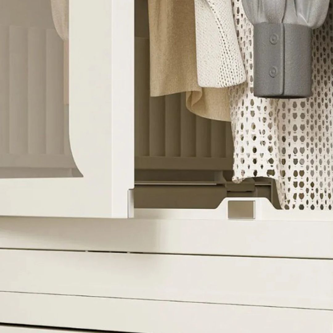 Foldable Wardrobe Cabinet - Clothes Storage Organizer Closet with Hanging Rod