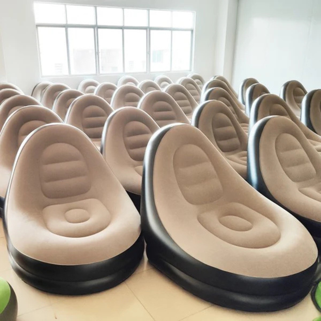 Inflatable Air Filling Premium Lounge Sofa Chair with Footrest