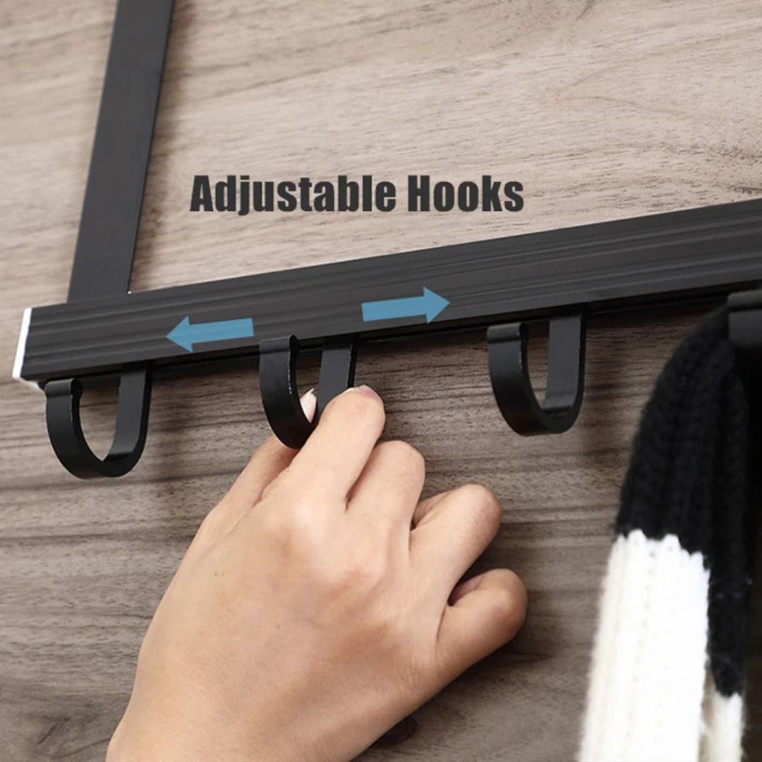 Back Door Hanger with Adjustable Hooks/No Drill