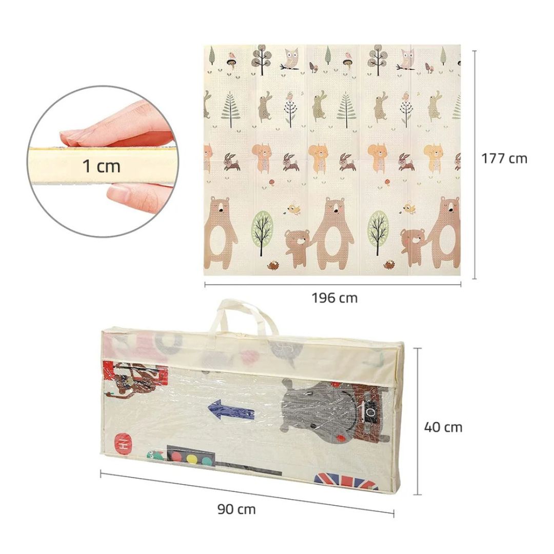 Foldable Baby Crawling Play Mat, Waterproof, Soundproof, Anti-Slip