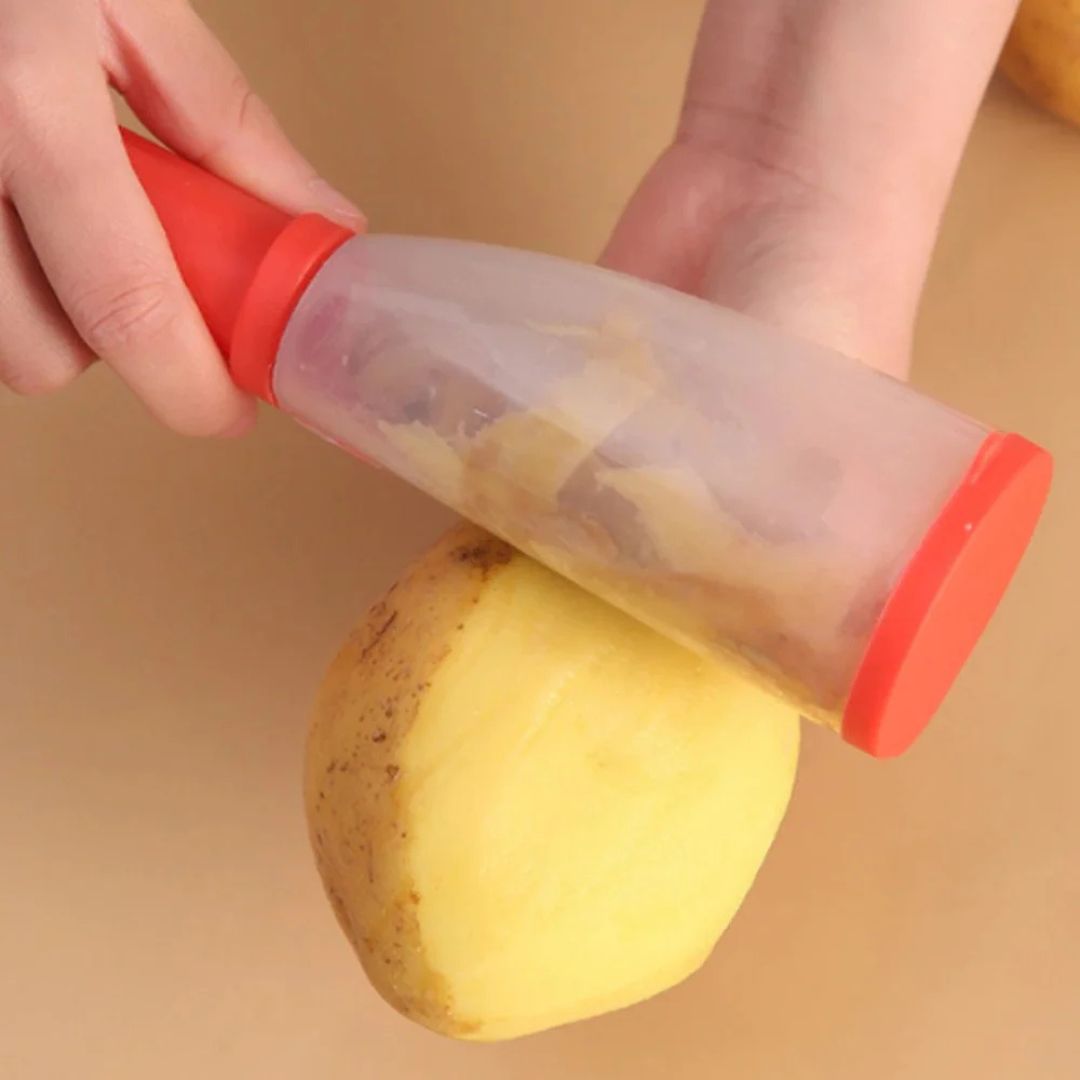 Multifunctional Stainless Steel Peeler With Container, Vegetable Fruits Skin Scrapper, Storage Type Grater For Kitchen