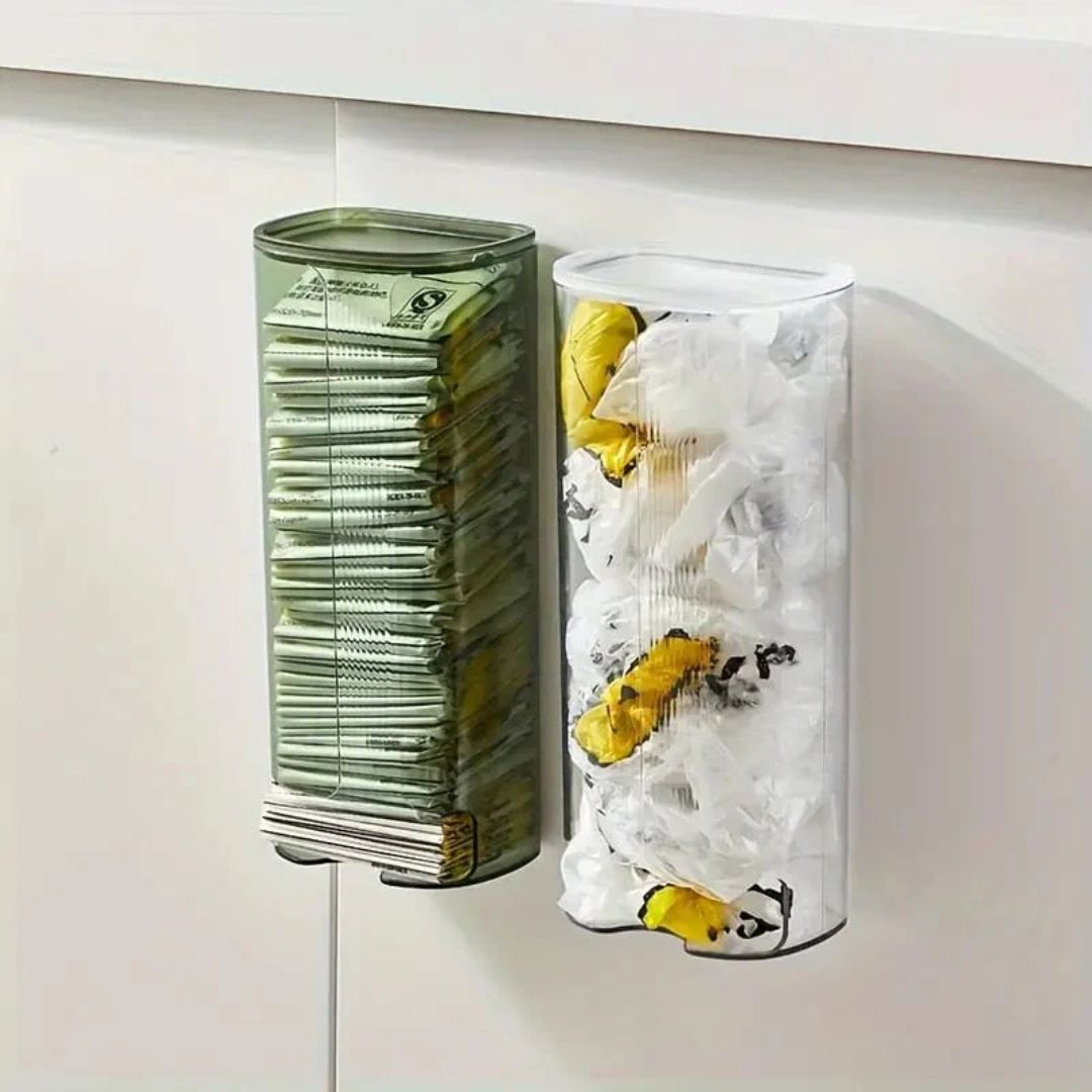 Wall-Mounted Undergarments Storage Box, Pull Out Storage Drawer Basket, Garbage Bag Organizer