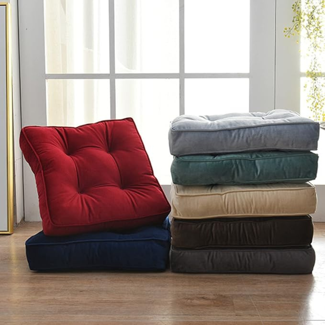 Floor & Chair cushion, red, 45x45x10 cm