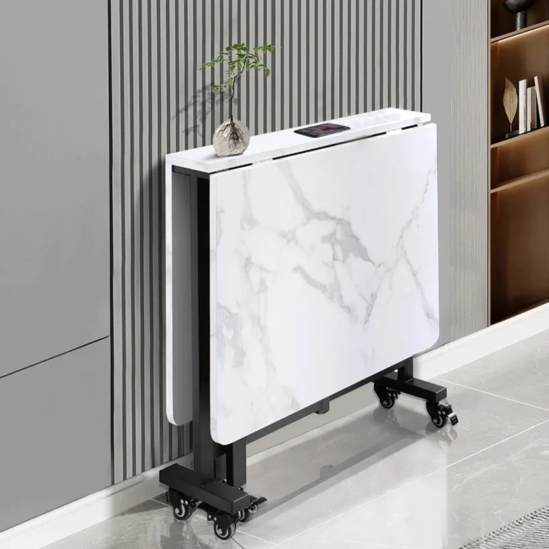 Multifunctional Folding Dining Table - Removable, Extendable, and Stylish Home Furniture