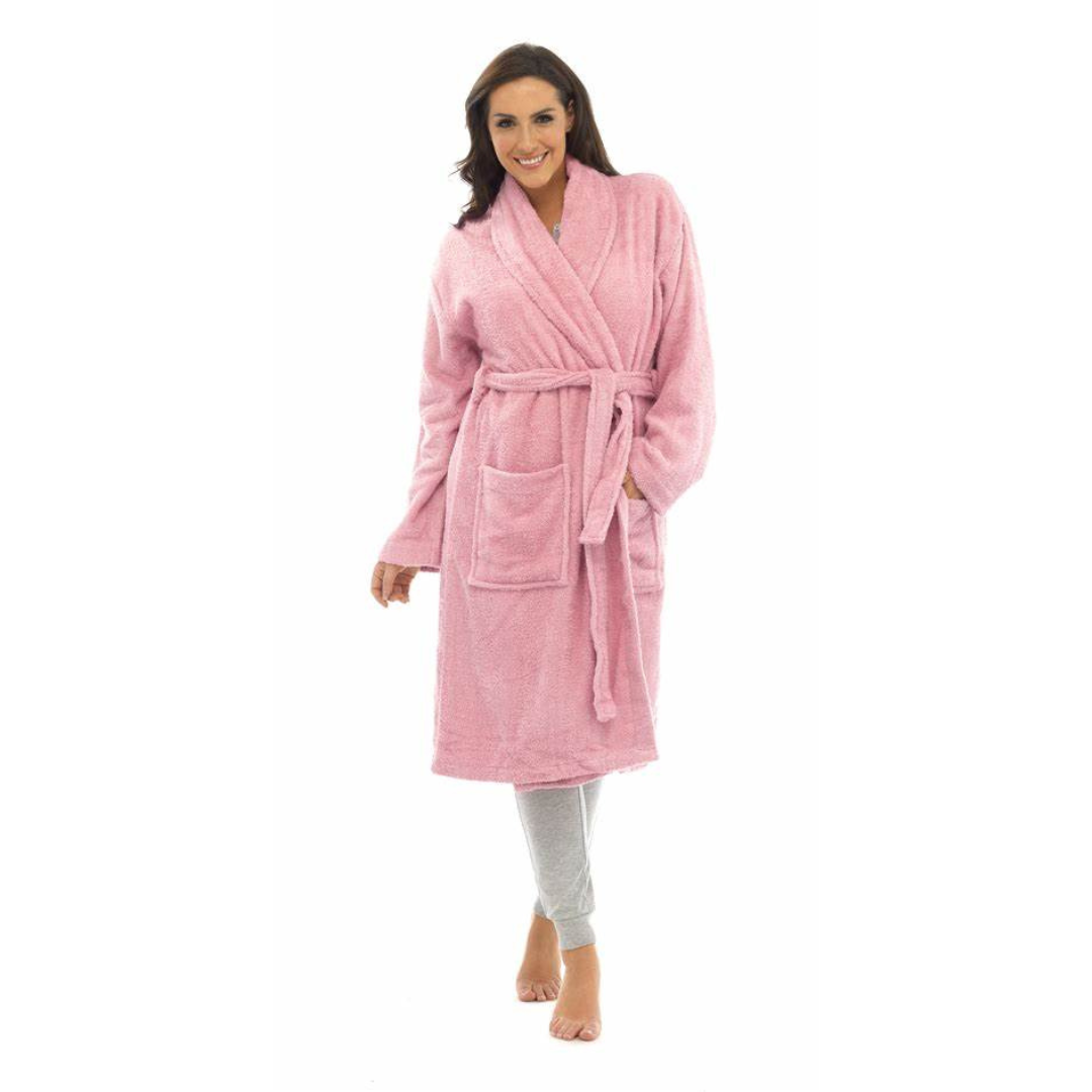 Luxurious 100% Cotton Long-Sleeve Bathrobe