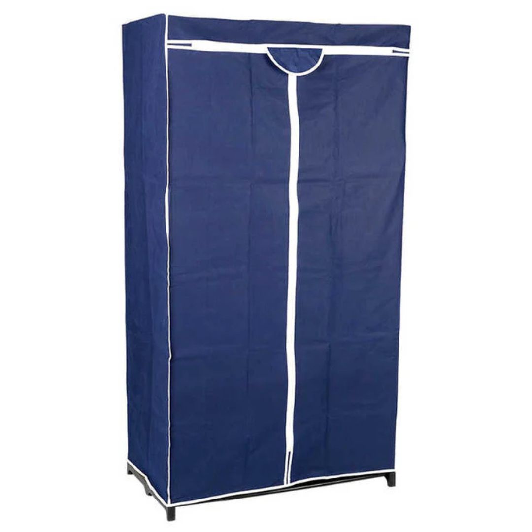 Freestanding Wardrobe - Portable Closet Shelf Storage with Dress Hanging Rack