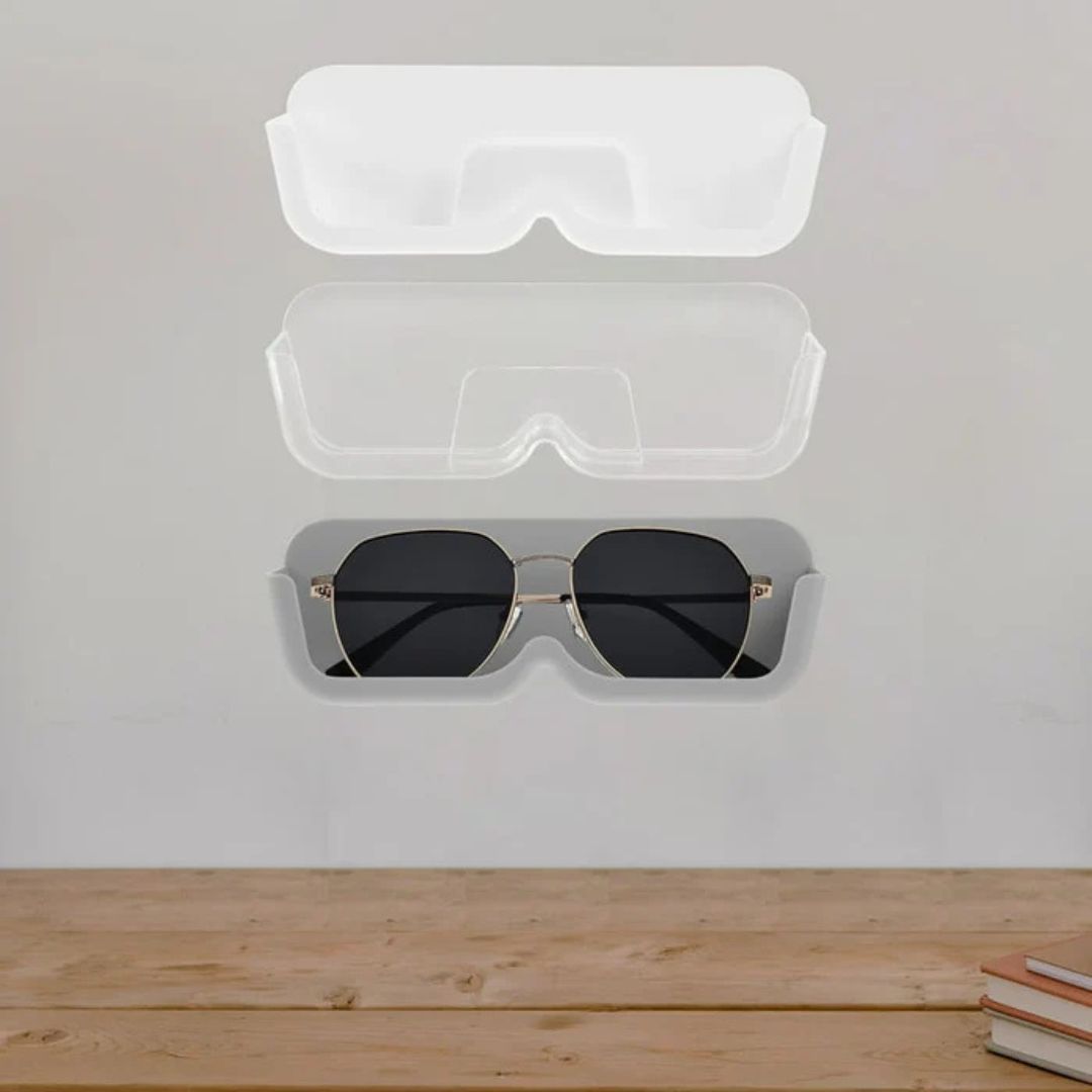 Wall Mounted Eye Glass Holder, Eye Wear Organizer, Storage Rack for Sunglasses