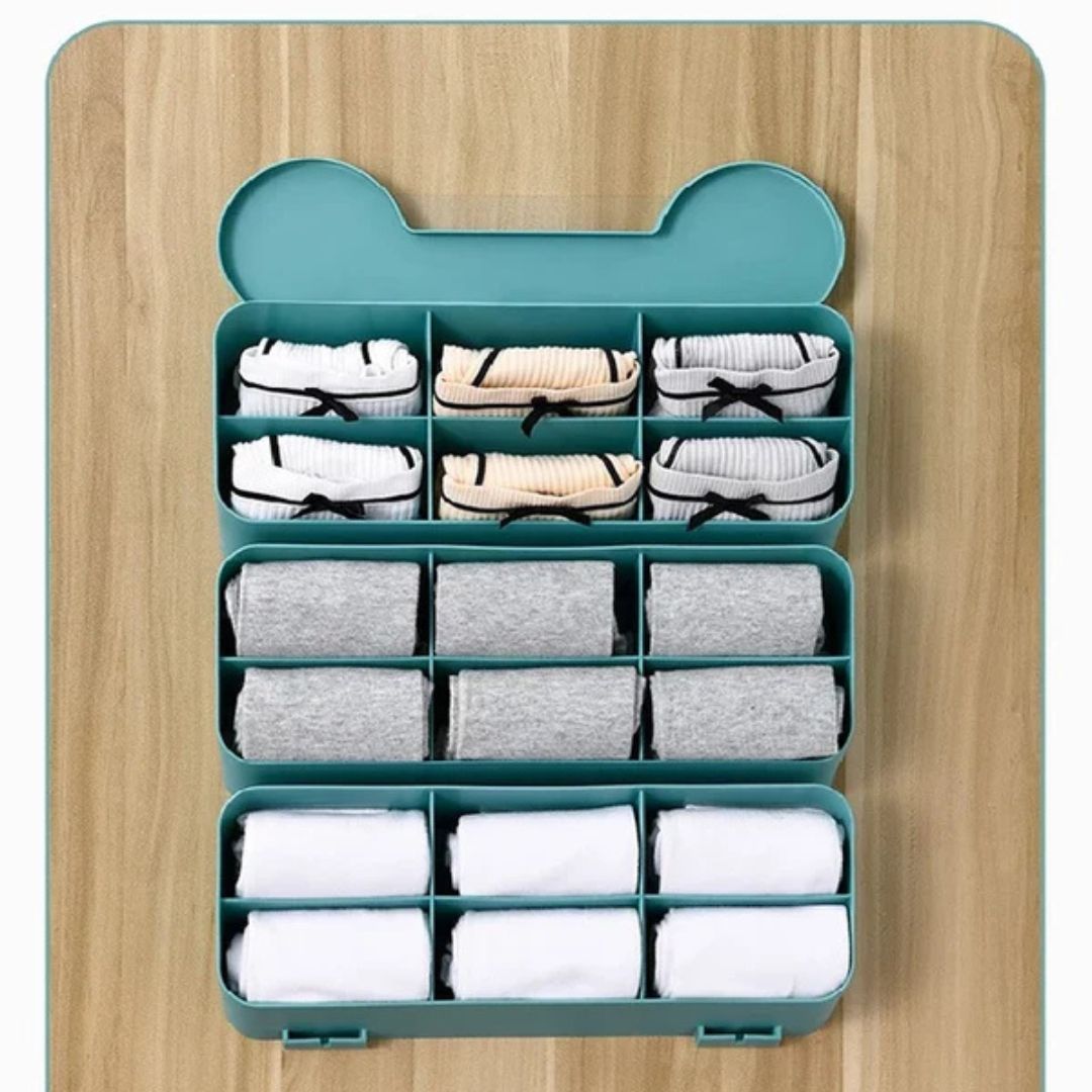 Wall-mounted Creative Underwear Organizer Wardrobe Socks Storage Box