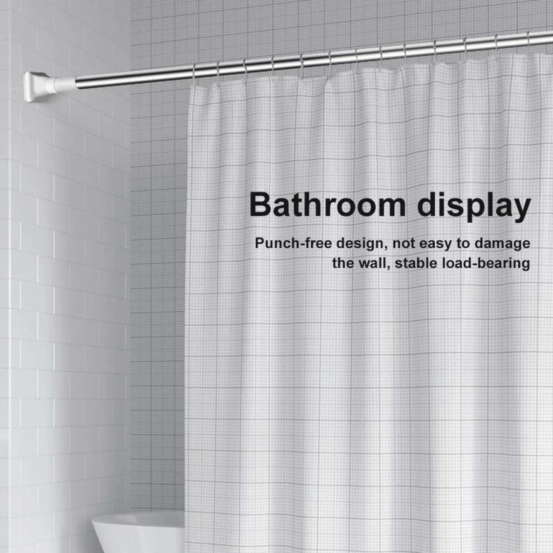 Adjustable Drill-Free Rod - Multi-Purpose Telescopic Curtain and Clothes Hanger Rod