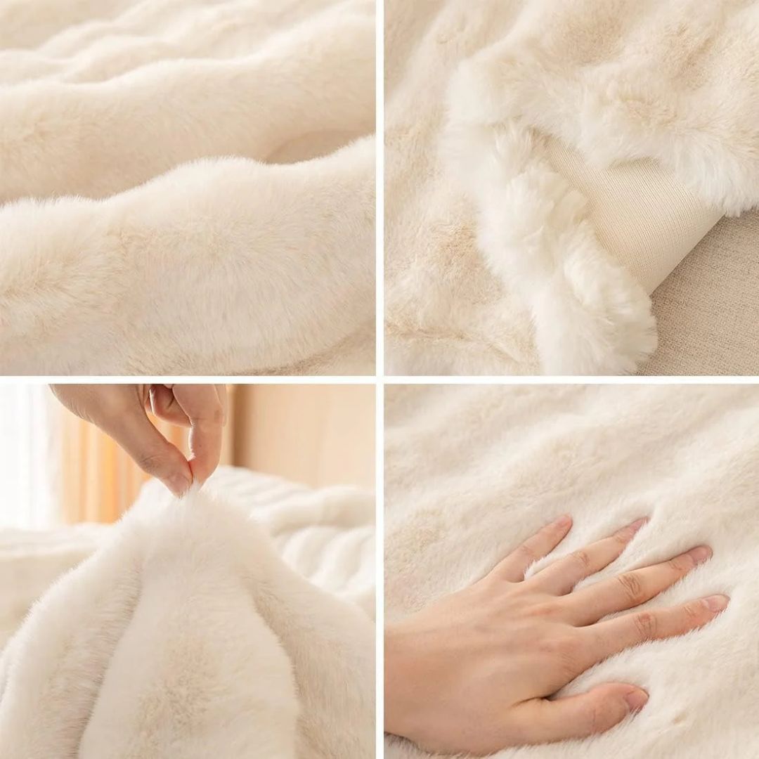 Super Soft Plush Couch Cover - Sofa Cushion Cover for Ultra Soft Comfort