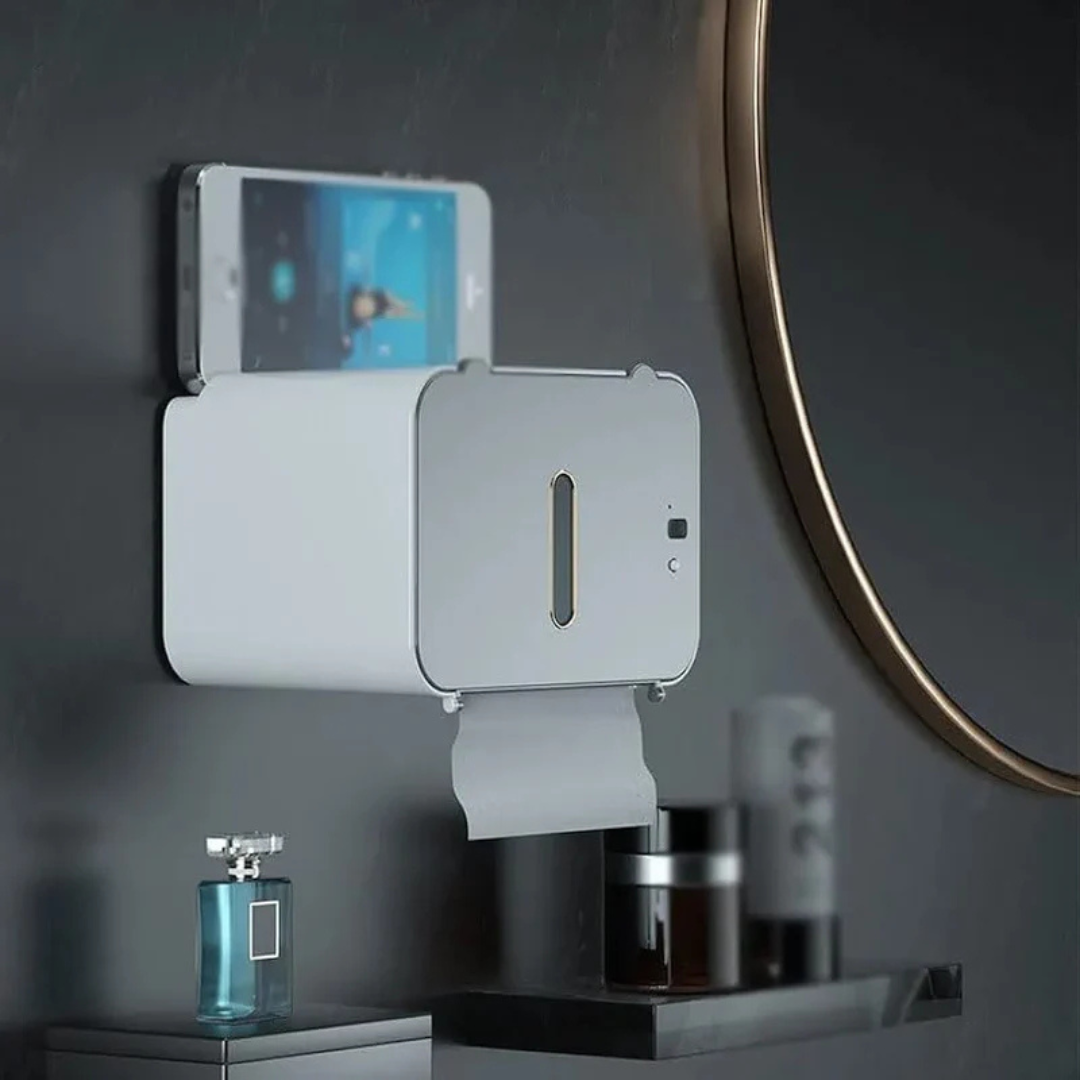 Automatic Tissue Dispenser Box, Smart Sensor Wall Mounted Toilet Paper Dispenser