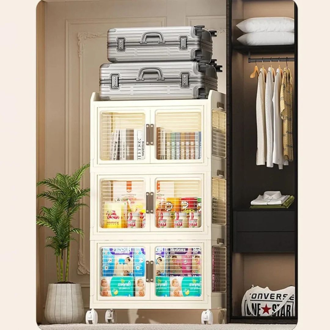Home Multi-layer Storage Shelf Rack, Cabinet Organizer for Kitchen, Bedroom, Stackable Organizer Wardrobe