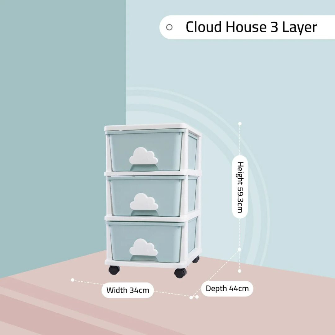 Baby Multi-Layer Drawer Type Wardrobe Shelf, Children Storage Cabinet Organizer With Hanging Rack