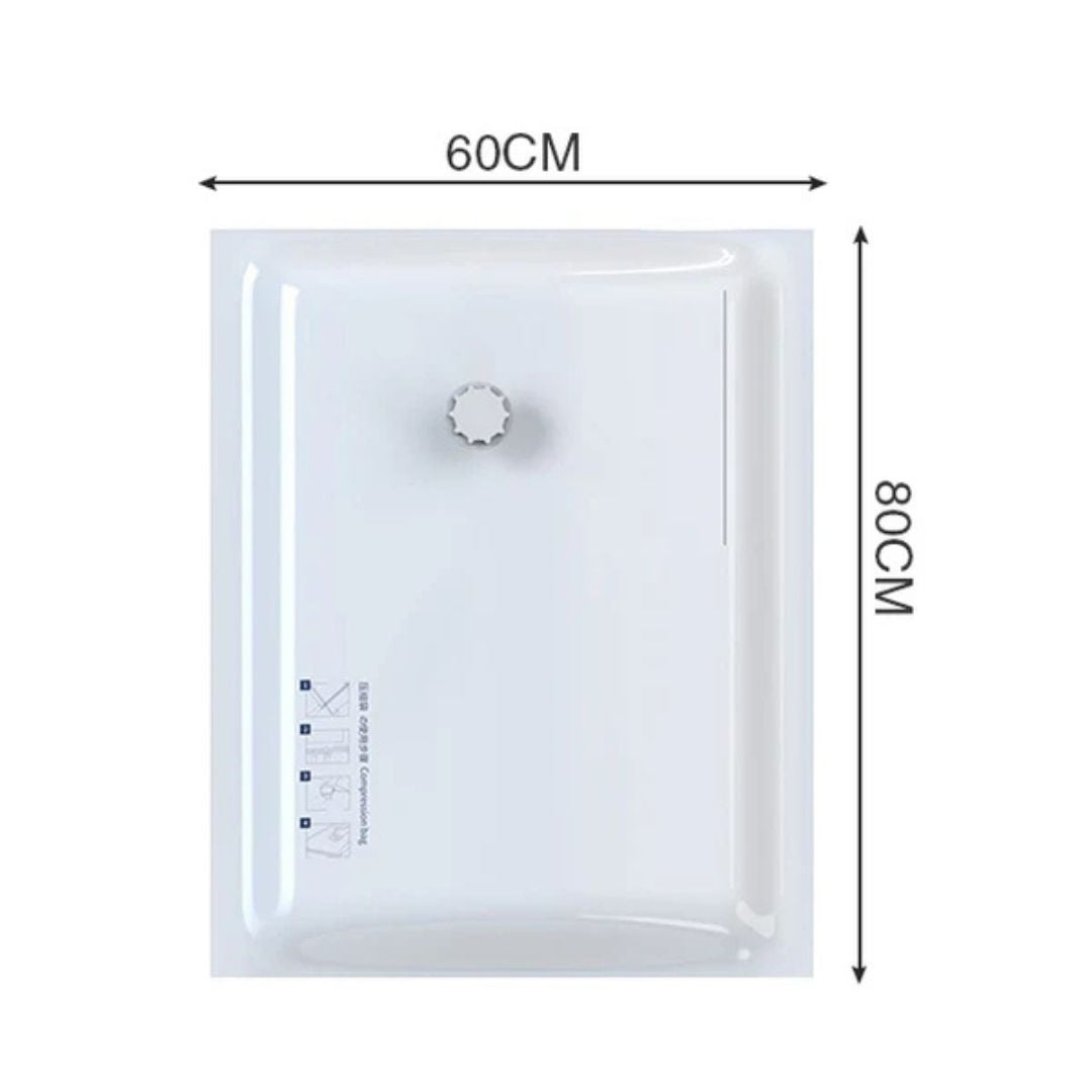 Space Saving Vacuum Seal Bags, Clothes Storage Compressed Reusable Organizer Bags