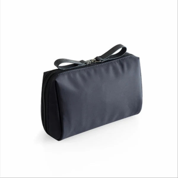Portable Waterproof Solid Color Cosmetic Bag Toiletry Storage Pouch for Women
