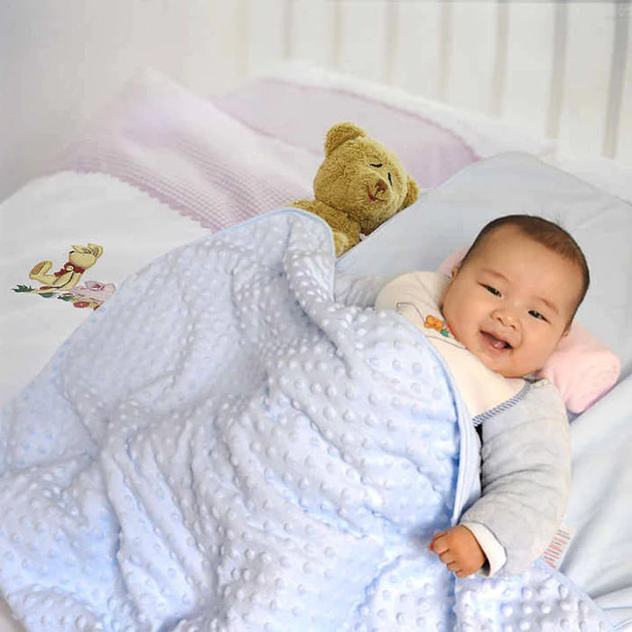 Super Soft Newborn Baby Swaddle Blanket, Polar Dot Baby Wrap Blanket