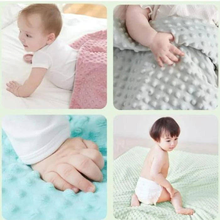 Super Soft Newborn Baby Swaddle Blanket, Polar Dot Baby Wrap Blanket