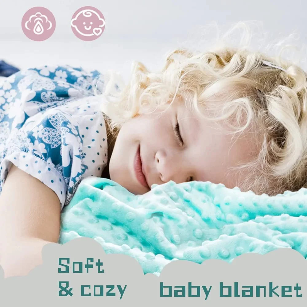 Super Soft Newborn Baby Swaddle Blanket, Polar Dot Baby Wrap Blanket