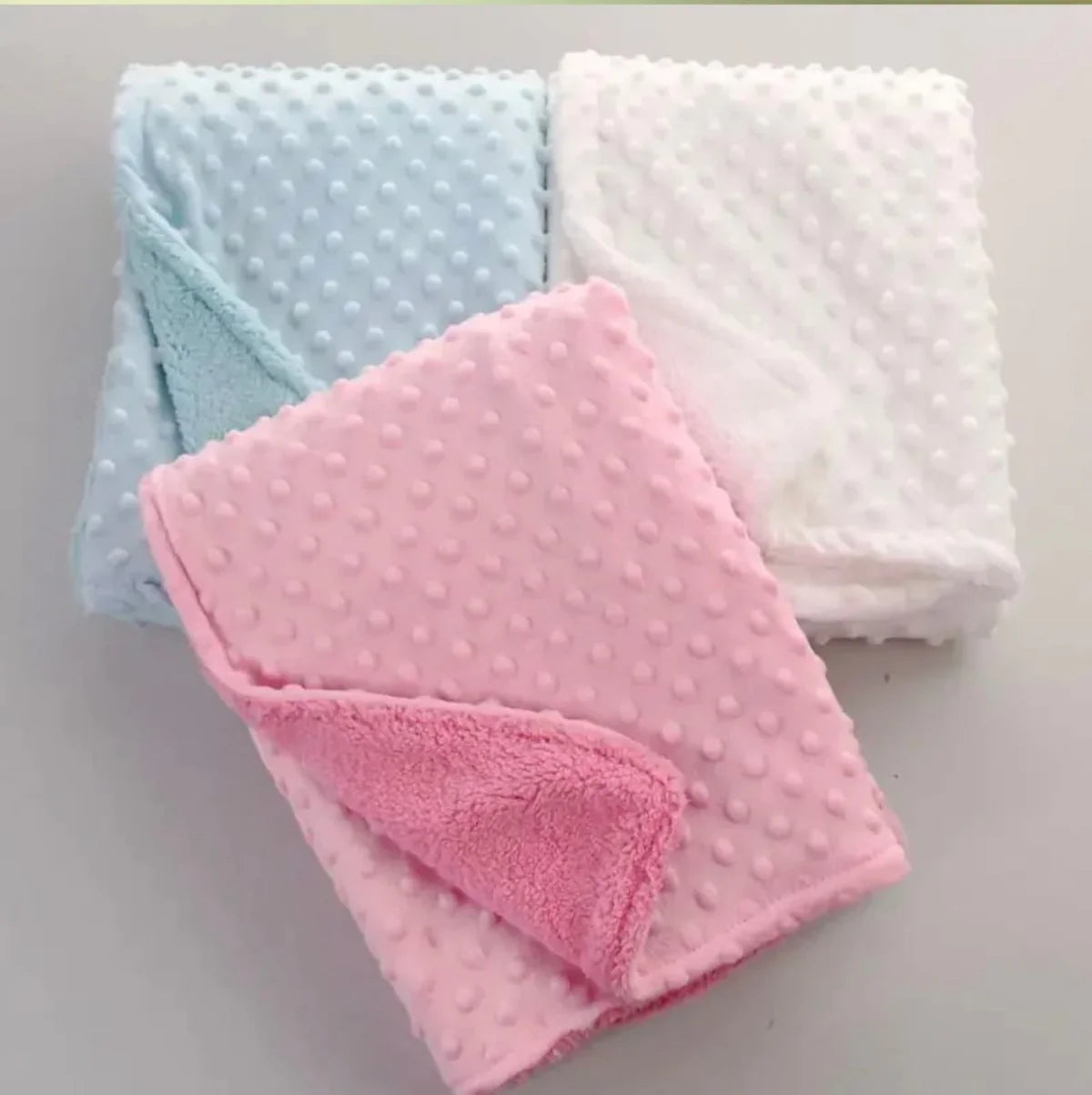 Super Soft Newborn Baby Swaddle Blanket, Polar Dot Baby Wrap Blanket