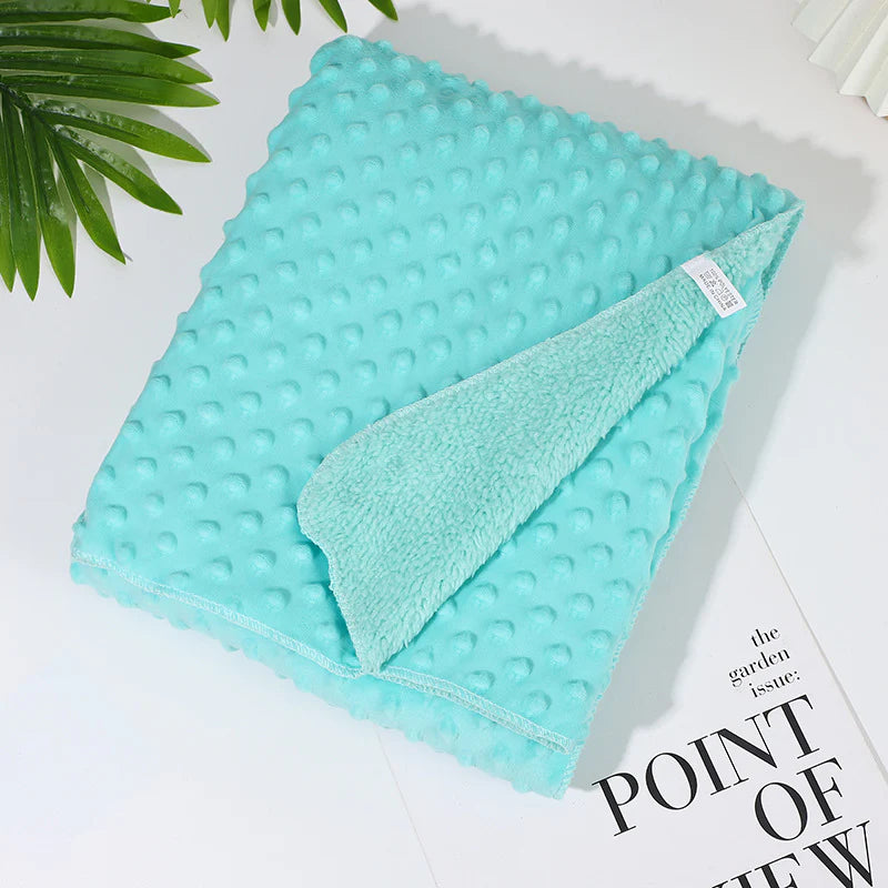 Super Soft Newborn Baby Swaddle Blanket, Polar Dot Baby Wrap Blanket