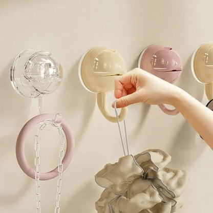 Reusable Suction Cup Hook, Hanger Hook Clip for Bathroom and Kitchen Organization