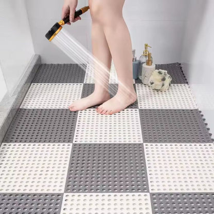 Non-Slip Bathroom Shower Mat, Mesh Square Floor Mat