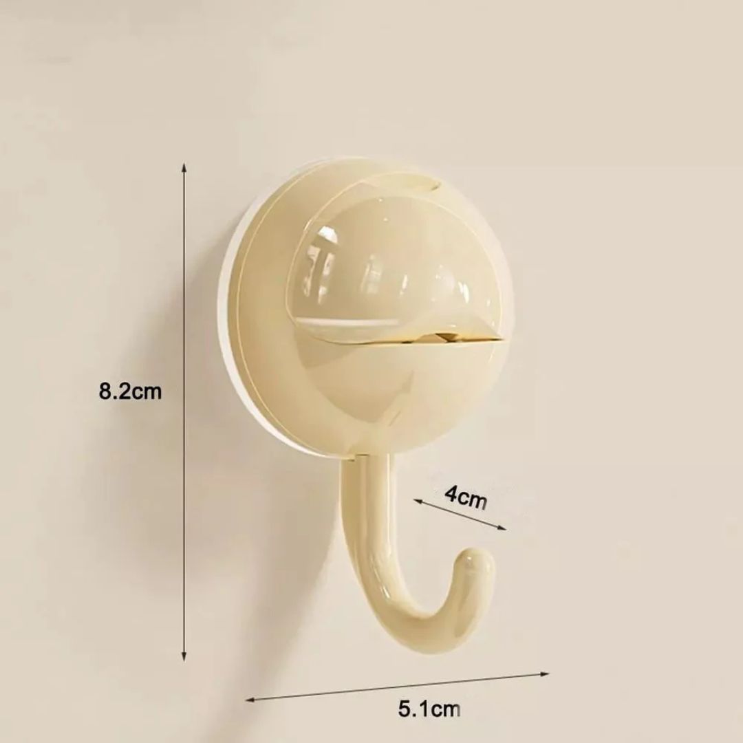 Reusable Suction Cup Hook, Hanger Hook Clip for Bathroom and Kitchen Organization