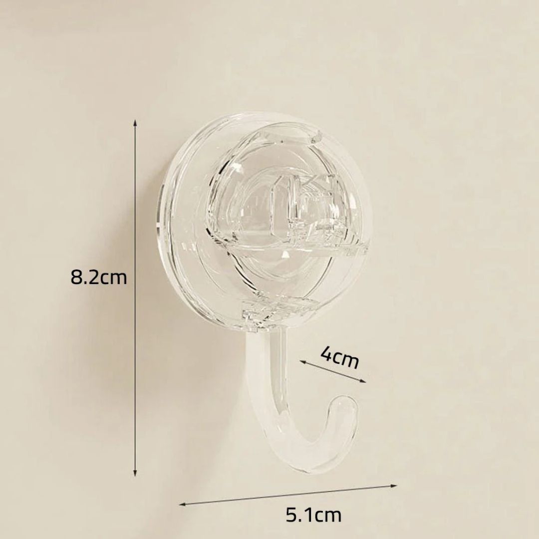 Reusable Suction Cup Hook, Hanger Hook Clip for Bathroom and Kitchen Organization